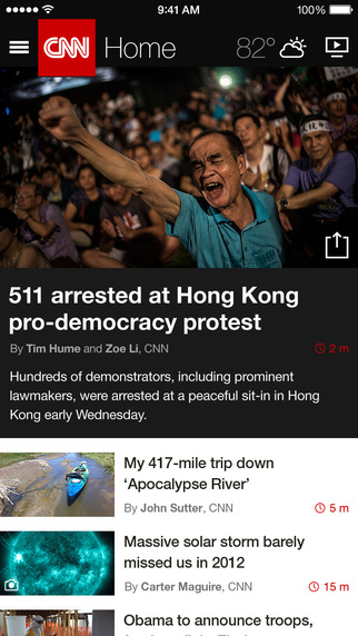 CNN App for iPhone