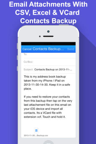 Addressbook Contacts Backup & Install One Touch screenshot 3