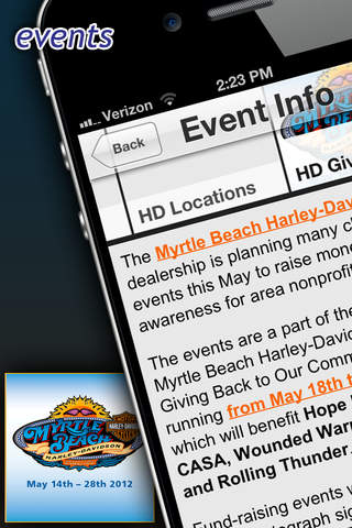 Myrtle Beach Harley Davidson screenshot 2