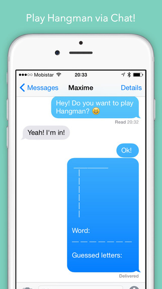HangKeys — Hangman for Message apps
