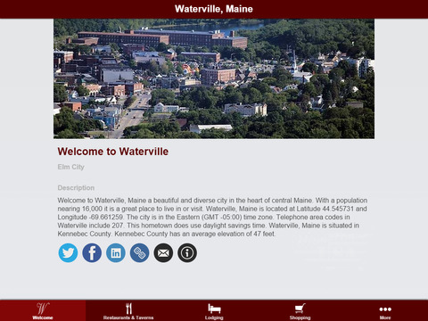 【免費旅遊App】Waterville, Maine-APP點子