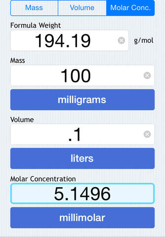 Molarity Calculator screenshot 3
