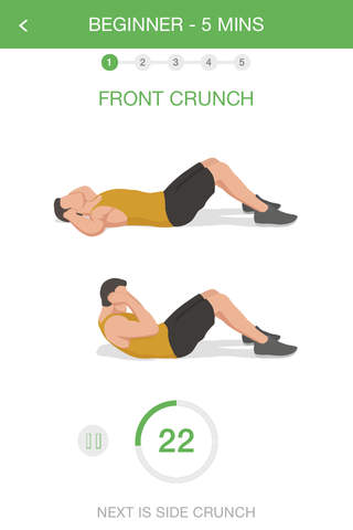 iAbs - Six pack abs exercise screenshot 2