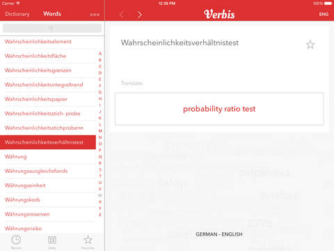 【免費商業App】Verbis English – German Business Dictionary. Verbis Deutsch – Englisch Business Wörterbuch-APP點子