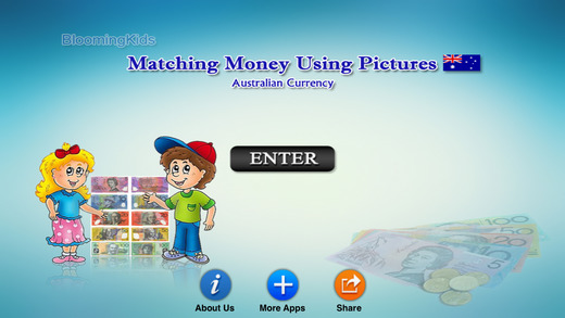 Matching Money Using Pictures Australian Currency