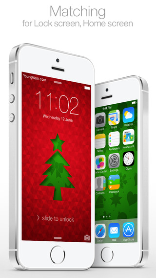 【免費生活App】Christmas themes : for Lock screen & Home screen ( New Wallpaper by YoungGam.com )-APP點子