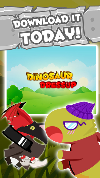 【免費遊戲App】Dino Dress Up - Dress up Cute Prehistoric Dinosaurs Fun App For Kids-APP點子