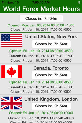 World Forex Market Hours FREE screenshot 3