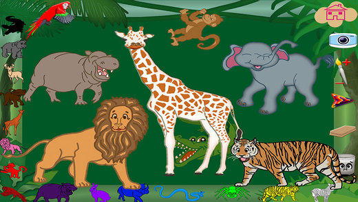 【免費遊戲App】Wild Coloring - Wild Animals Educational Fun Coloring Pages Drawing Learning Experience-APP點子