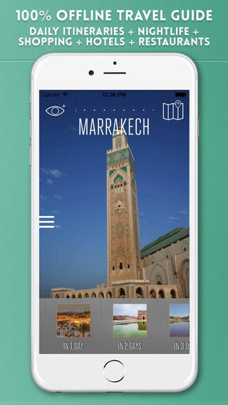 Marrakech Travel Guide with Offline City Street Maps
