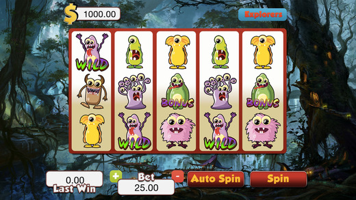 Abhorrent Cute Monster Slots - Ace Vegas Spin Casino Game FREE