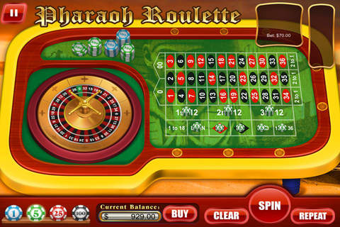 Spin & Win Pharaoh's Fire Roulette Casino Games in Las Vegas VIP House Free screenshot 2
