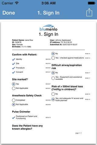 BluCheck  -  Checklists for Procedure Quality Assurance in Healthcare screenshot 4