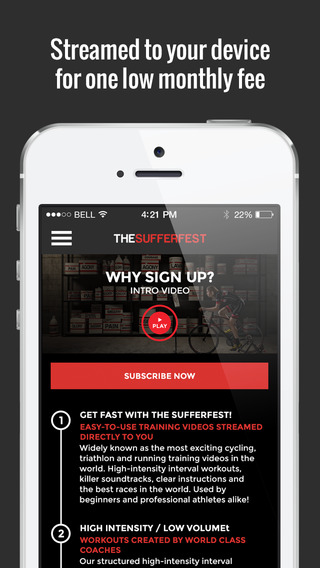 【免費健康App】The Sufferfest - Cycling, Running & Triathlon Training Videos-APP點子