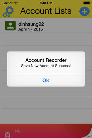 Account Recorder screenshot 4