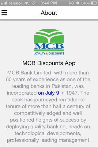 MCB Discounts App screenshot 2