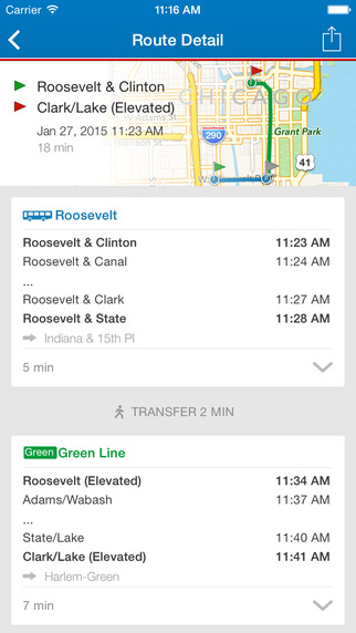 【免費旅遊App】ezRide Chicago - Offline Public Transport Trip Planner-APP點子