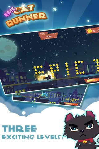 Epic Cat Runner - Endless Runner Adventure Game screenshot 4
