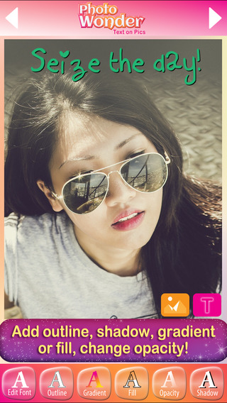 【免費攝影App】Photo Wonder Text on Pics - Add Caption to Pictures Write Messages & Edit Fonts-APP點子