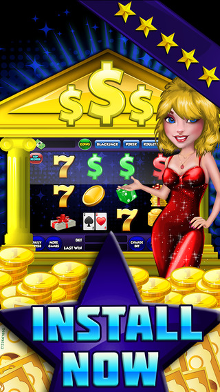 【免費遊戲App】A Casino In Las Myvegas - Blackjack Slots 21 And More With New Free Bonus Chips-APP點子