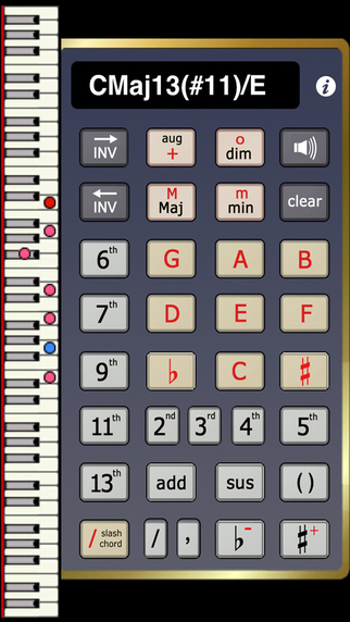 FastChords - piano chords calculator