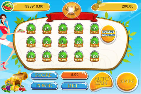 Awesome Fruit Jackpot - Free Poker Las Vegas Style screenshot 4