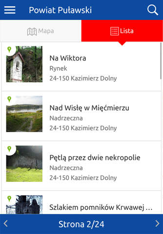 Turystyka Powiatu Puławskiego screenshot 4
