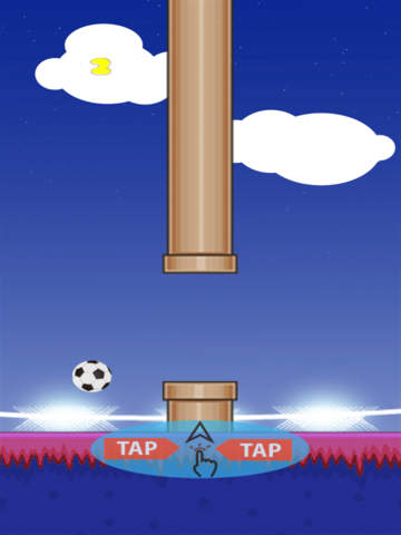 Flappy Soccer HD screenshot 2