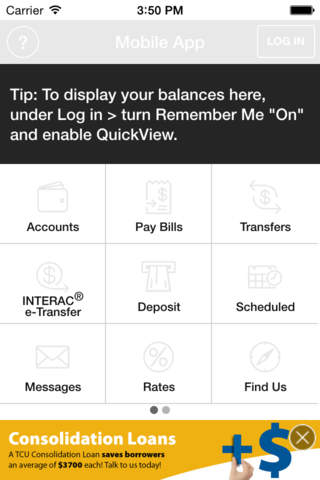 TCU Financial Group Mobile App screenshot 2