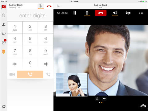 UC-One Communicator for iPad screenshot 2