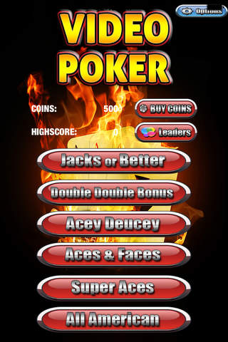 A Aces on Fire Video Poker - Max Bet 5 Card Draw screenshot 2
