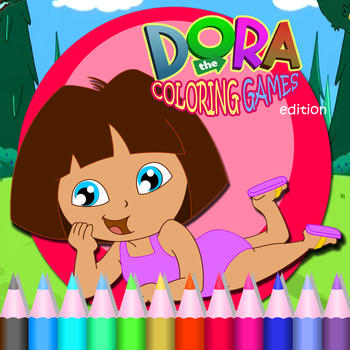 Kids Game For Little Dora Coloring Version 書籍 App LOGO-APP開箱王