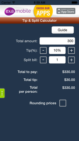Tip Calculator : Simple and free