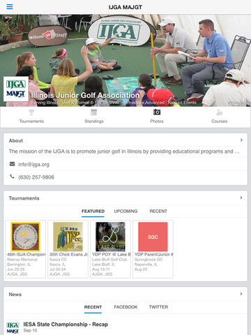 【免費運動App】Illinois Junior Golf Association and Mid American Junior Golf Association-APP點子