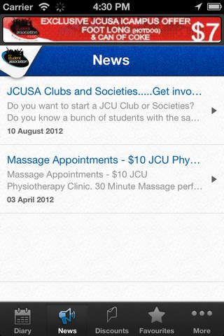 JCUSA iCampus screenshot 3