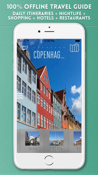 Copenhagen Travel Guide with Offline City Street a