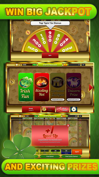 【免費遊戲App】Green Lucky Day Casino - St. Patrick Festival Casino Slots Edition with Multi Level Slot Machines, Fun Bonus Games and Huge Jackpot Prizes-APP點子