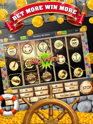 【免費遊戲App】Pirates Slots ~ A Super 777 Las Vegas Strip Casino 5 Reel Slot Machine Game-APP點子