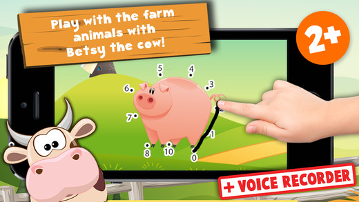 Kids Puzzle Teach me Tracing Counting with Farm Animals Cartoon learn that the cow sleeps in the bar