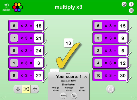 【免費教育App】Multiplication facts x2 to x10-APP點子