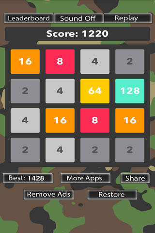 2048 Combat - Puzzle Game screenshot 2