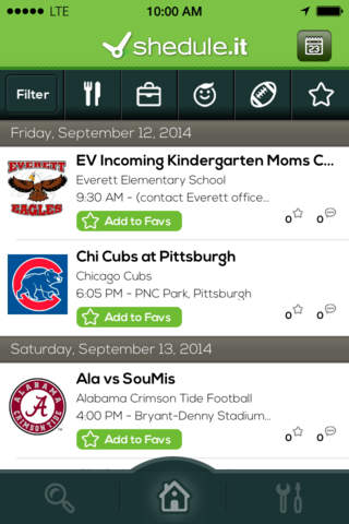 shedule.it: Sports Schedules, School Calendars, Local Events and More screenshot 3