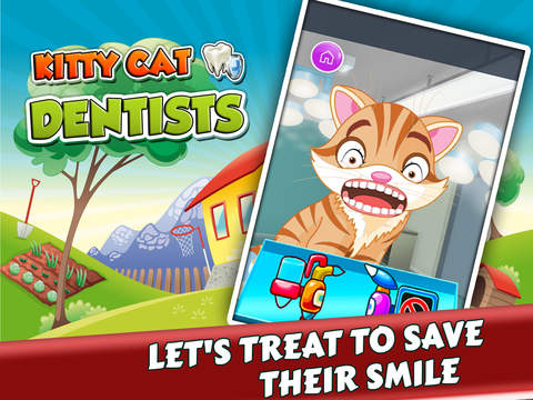 '' Новая прикольная развлекательная игра - дантист котят на iPad