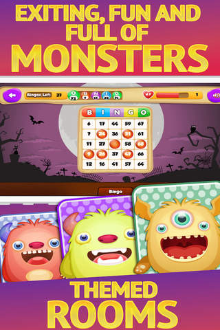 Bingo Monster Friend Bash - Lucky Multiball Card Game Madness‏ screenshot 4