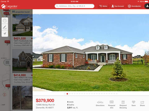 【免費商業App】Carpenter Realtors Indiana Home Search-APP點子