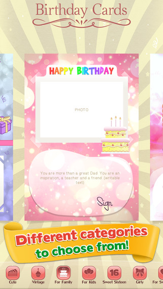 【免費社交App】Happy Birthday Greeting Cards Pro - Customized Photo eCards for Friends and Family-APP點子