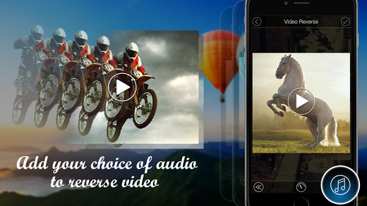 VidReverse-Reverse Video by controlling video speed and by adding your own music to video easily