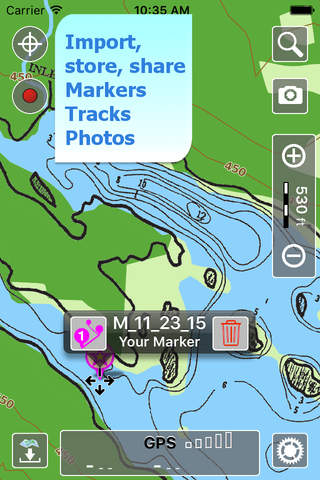 Aqua Map Nova Scotia Lakes screenshot 2