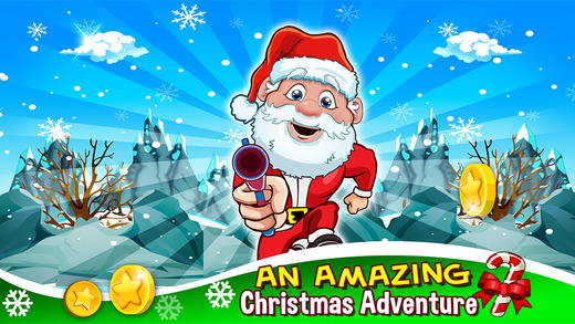 Christmas Santa Run Shooter Adventure