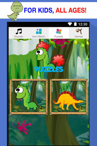 Dinosaur Age Extinction  Fun Puzzles, Memory and Sound Games screenshot 4